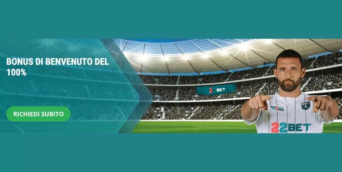 22bet bonus senza deposito TOC 7