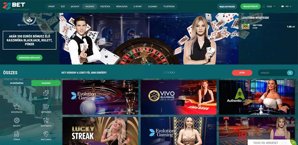 22bet fogadás TOC 5