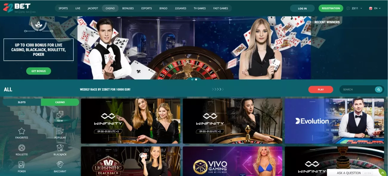 22bet programėlė