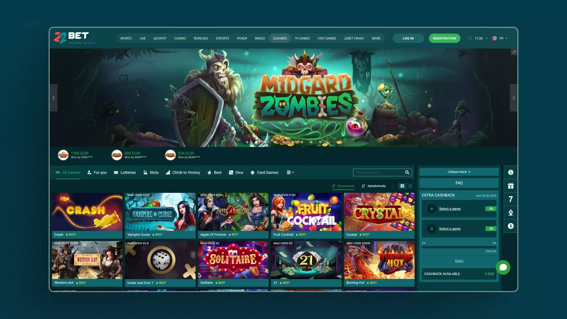 casino 22bet TOC 6