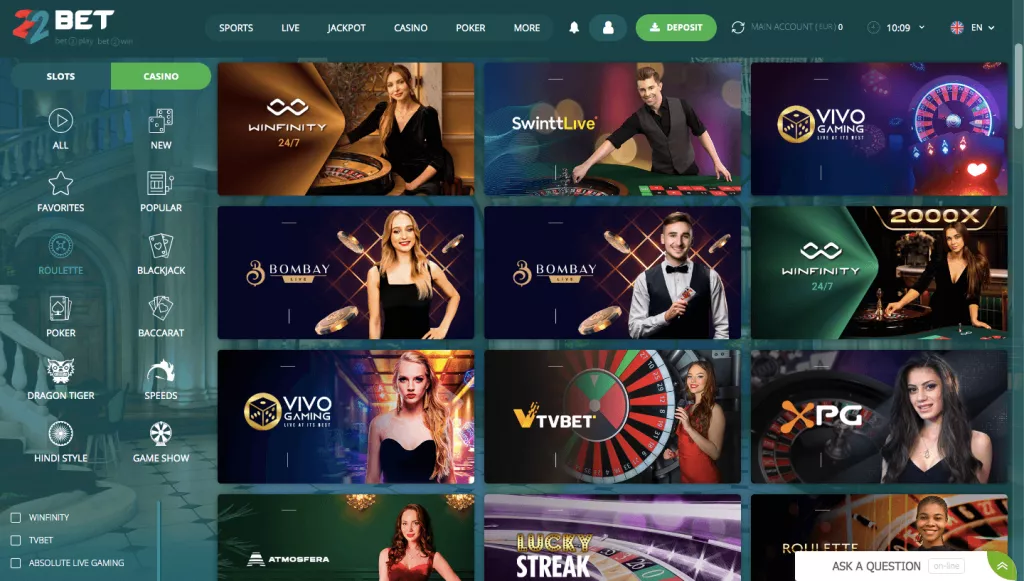 22bet klađenje TOC 4