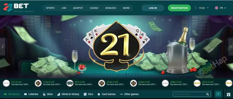 22bet klađenje TOC 9