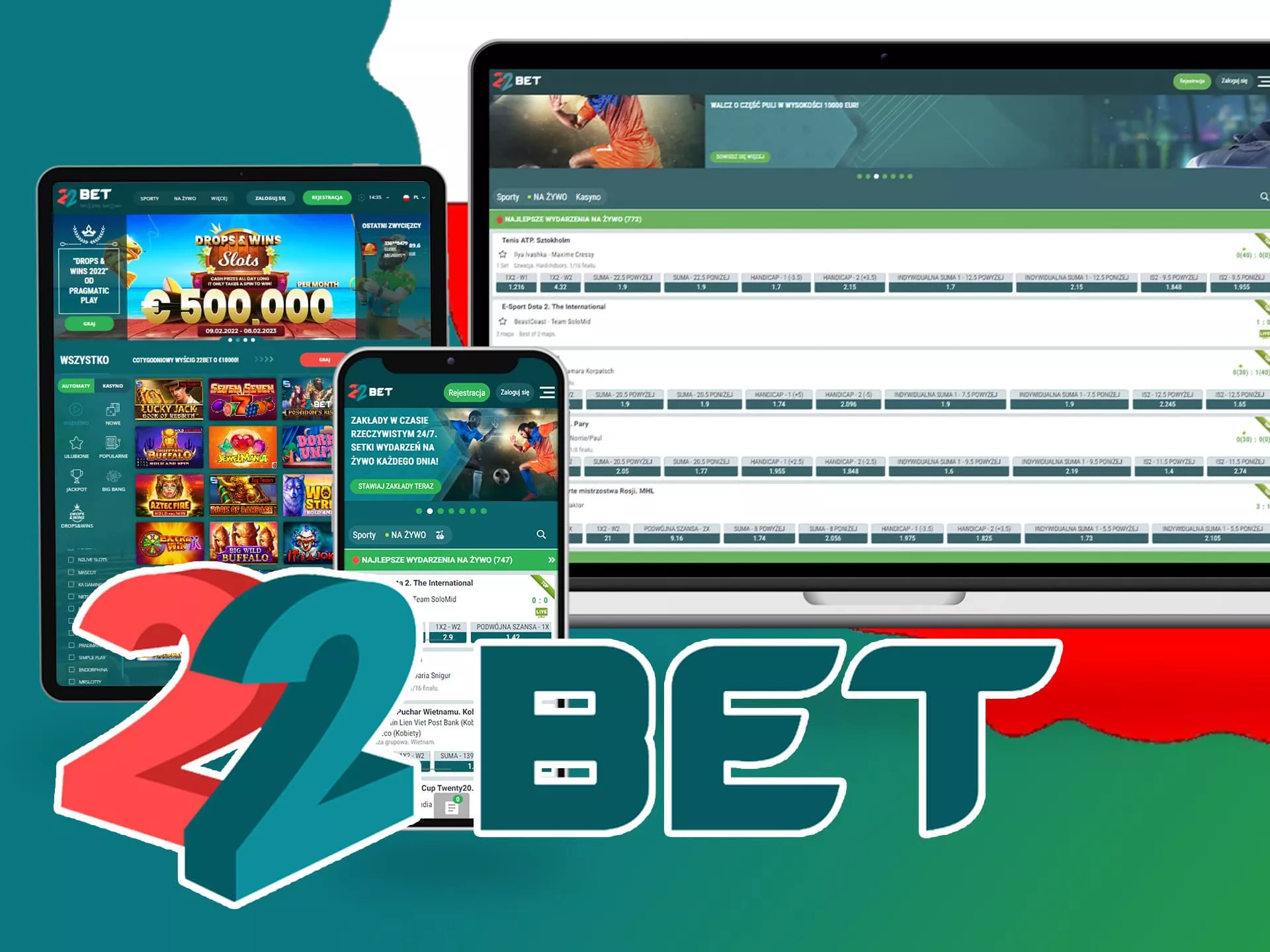 aplikacja 22bet TOC 5